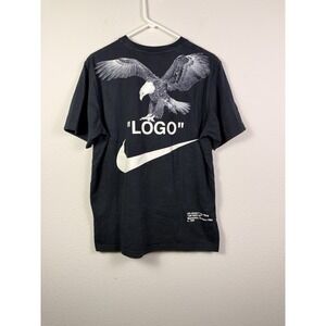 Off White x Nike NRG Big Logo Eagle Tuxedo Swoosh T-Shirt Sz L